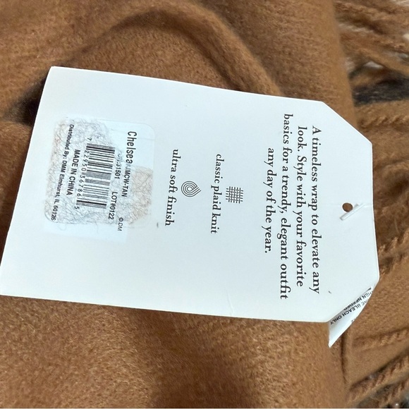 Nova check wrap Jack & Missy® Chelsea Wrap  plaid Collette one size - Picture 6 of 7